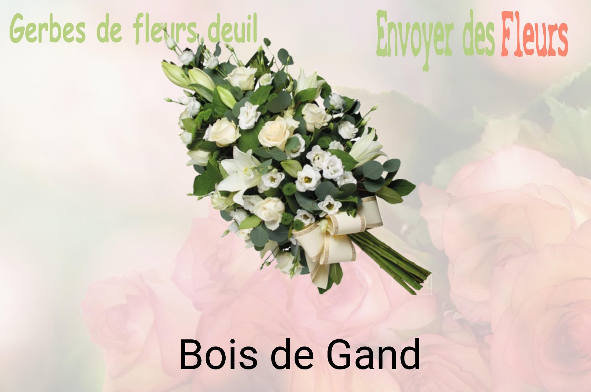 Gerbe de fleurs de deuil livrée à Bois-de-Gand